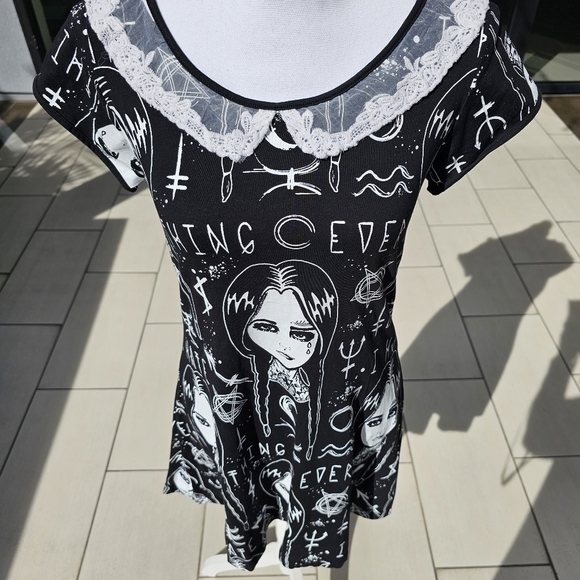 Rat Baby ✦ Occult Gothic Dress ✦ “I Hate Everything” Statement Print XL Rare HTF - Picture 5 of 17